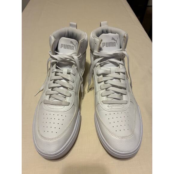 Puma SoftFoam High Top Sneakers White Leather Men’s 11.5 EU 45 Athletic Shoes main image 12